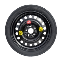 Sats - reservhjul MG 5 I R17 5x100x56,1 + hjulmutternyckel + domkraft + skydd för domkraft